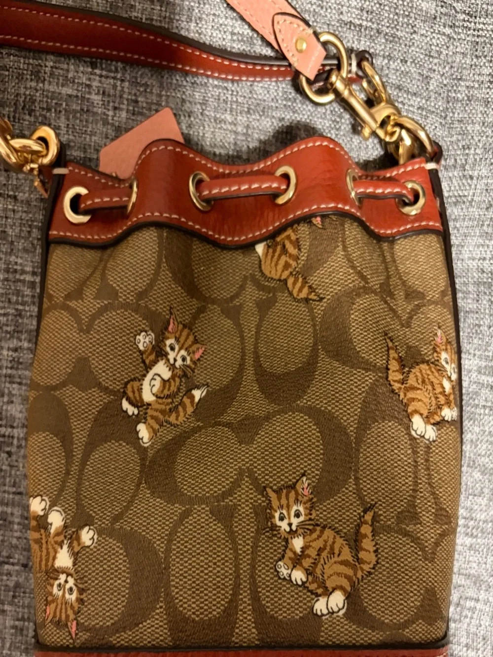 Catastic Coach Bucket Purse